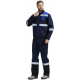 Костюм Виват-1 Премиум IMP (тк.Смесовая,240) брюки, т.синий/черный/васильковый