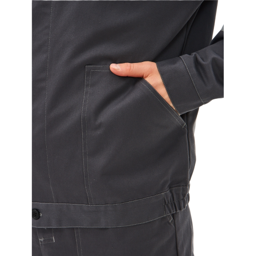 Костюм Липецк-1 СОП CH (тк.Смесовая,280) брюки, т.серый/оранжевый