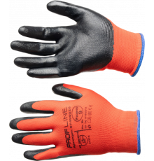 Перчатки ProfLineSpecialist нейлоновые с Н-покрытием, красный Перчатки ProfLineSpecialist нейлоновые с Н-покрытием, красный