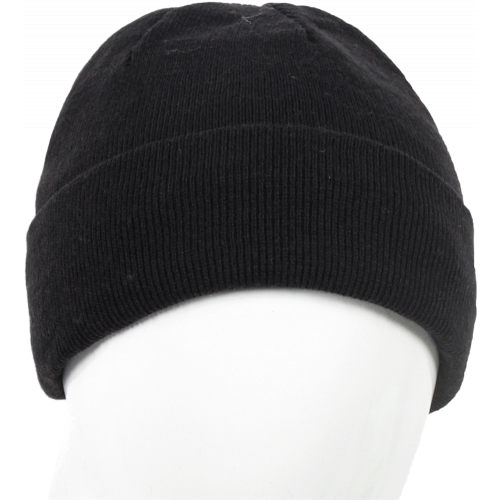 Шапка трикотажная двойная Фрост, черный Шапка трикотажная двойная Фрост, черный