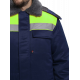 Куртка зимняя для бригадира NEW (тк.Смесовая,210), т.синий/лимонный
