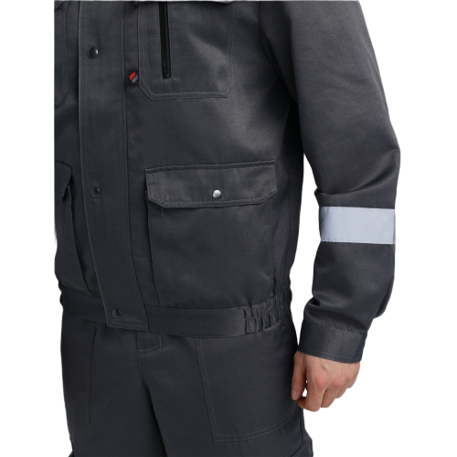 Костюм Нейч-2 СОП с капюшоном (тк.Смесовая,210) п/к, т.серый/св.серый Костюм Нейч-2 СОП с капюшоном (тк.Смесовая,210) п/к, т.серый/св.серый