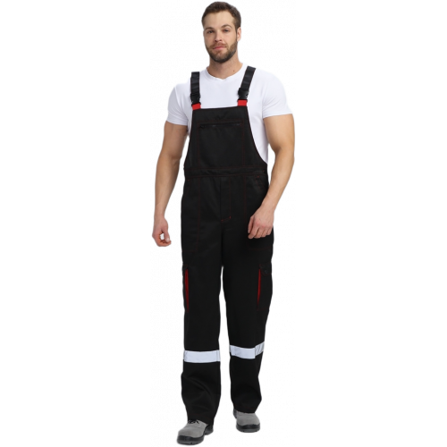 Костюм Нейч-2 СОП с капюшоном К. (тк.Смесовая,210) п/к, черный/красный