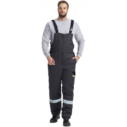 Костюм зимний Ховард (тк.OxLine) п/к, т.серый/черный/лимонный