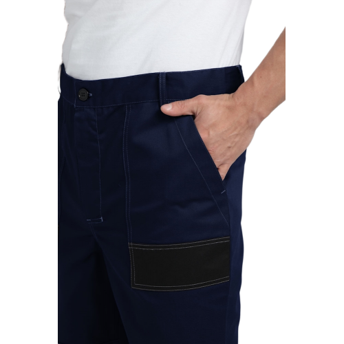 Костюм Виват-1 Премиум CH МВО (тк.Смесовая,240) брюки, т.синий/черный/васильковый