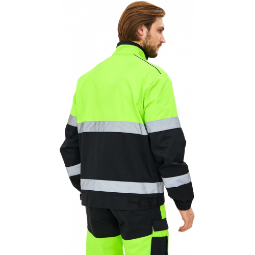 Костюм сигнальный PROFLINE ProfLineSpecialist-2 (тк.Смесовая МВО,240) п/к, желтый/черный Костюм сигнальный PROFLINE ProfLineSpecialist-2 (тк.Смесовая МВО,240) п/к, желтый/черный