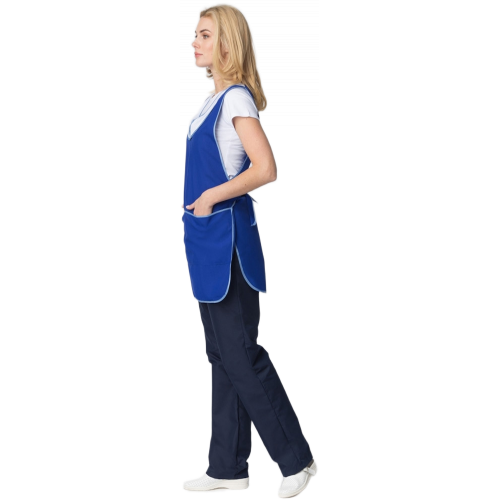 Фартук-сарафан Иней (тк.Габардин), синий Фартук-сарафан Иней (тк.Габардин), синий