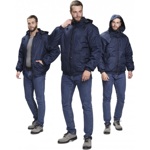 Куртка демисезонная Бомбер-Люкс (тк.Дюспо), т.синий Куртка демисезонная Бомбер-Люкс (тк.Дюспо), т.синий