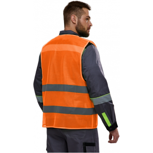Жилет сигнальный ProfLineBase (тк.Полиэфир,60), оранжевый Жилет сигнальный ProfLineBase (тк.Полиэфир,60), оранжевый