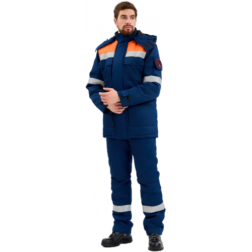 Костюм зимний Энергия-Г (91,4 кал.), т.синий/оранжевый