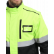 Куртка-трансформер сигнальная ProfLineSpecialist (тк.Смесовая МВО,240), желтый/черный