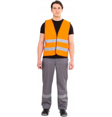 Жилет сигнальный Неон (тк.Полиэфир,120), оранжевый Жилет сигнальный Неон (тк.Полиэфир,120), оранжевый