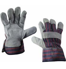 Перчатки спилковые комбинированные Перчатки спилковые комбинированные