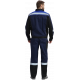 Костюм Виват-1 Премиум IMP (тк.Смесовая,240) брюки, т.синий/черный/васильковый