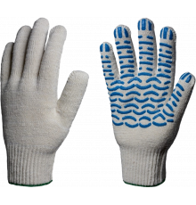 Перчатки х/б 10кл. ЛЮКС с ПВХ ВОЛНА 51-53гр. 150текс, белые (10 пар) Перчатки х/б 10кл. ЛЮКС с ПВХ ВОЛНА 51-53гр. 150текс, белые (10 пар)