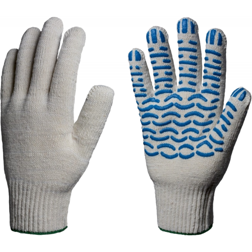 Перчатки х/б 10кл. ЛЮКС с ПВХ ВОЛНА 51-53гр. 150текс, белые (10 пар) Перчатки х/б 10кл. ЛЮКС с ПВХ ВОЛНА 51-53гр. 150текс, белые (10 пар)