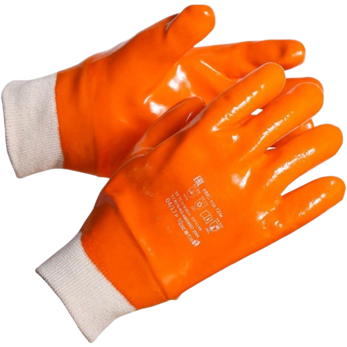 Перчатки МБС морозоустойчивые полный облив ПВХ манжет резинка