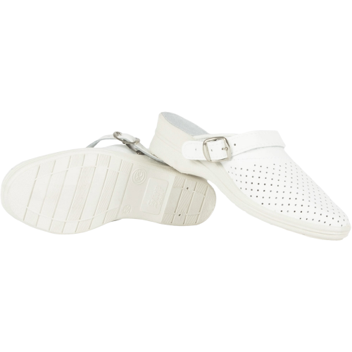 Сабо женские нат.кожа ПВХ, белый Сабо женские нат.кожа ПВХ, белый