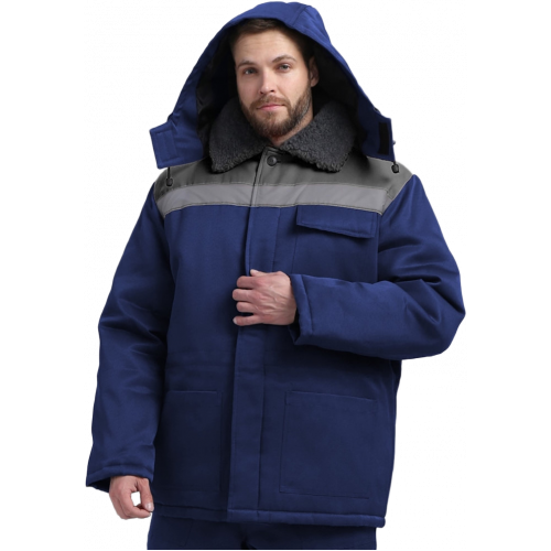 Куртка зимняя для бригадира NEW (тк.Смесовая,210), т.синий/серый Куртка зимняя для бригадира NEW (тк.Смесовая,210), т.синий/серый