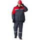 Костюм зимний Сибер СОП CH (тк.Таслан) п/к, т.серый/красный