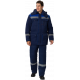 Костюм зимний Титан (тк.Смесовая,210) п/к, т.синий/васильковый