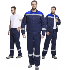 Костюм Лигор-1 СОП (тк.Смесовая,210) брюки, т.синий/васильковый Костюм Лигор-1 СОП (тк.Смесовая,210) брюки, т.синий/васильковый