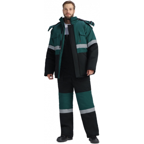 Костюм зимний Нордхард-2 СОП У. (тк.Смесовая,240) п/к, черный/т.зеленый Костюм зимний Нордхард-2 СОП У. (тк.Смесовая,240) п/к, черный/т.зеленый