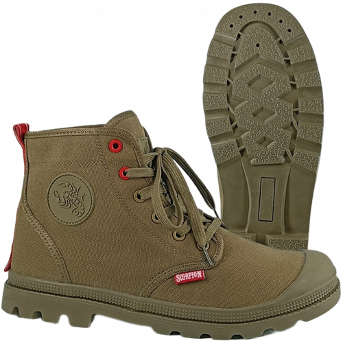 Кеды высокие Скорпион Комфорт ПУ-Р (арт.1650), хаки Кеды высокие Скорпион Комфорт ПУ-Р (арт.1650), хаки