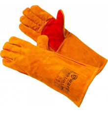 Track Lux Long УЦЕНЕННЫЕ Краги из спилка оранжевого цвета, усиленные, 40 см Track Lux Long УЦЕНЕННЫЕ Краги из спилка оранжевого цвета, усиленные, 40 см