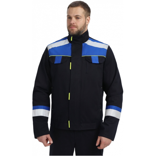 Костюм Бостон (тк.Саржа,320) брюки, т.синий/васильковый