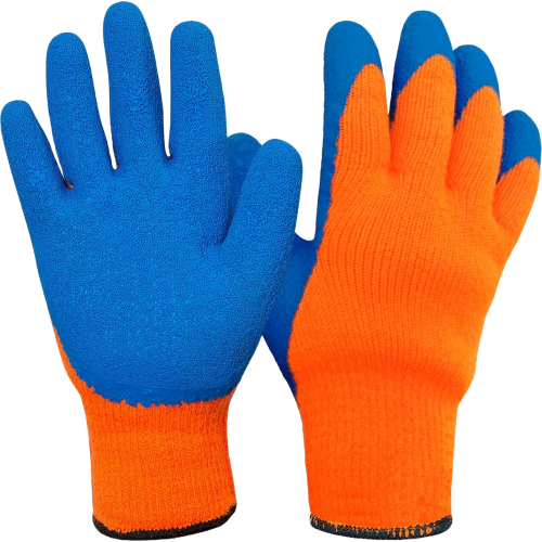 Перчатки утепл. акриловые со вспененным латекс. покрытием, цвет в ассортименте Перчатки утепл. акриловые со вспененным латекс. покрытием, цвет в ассортименте