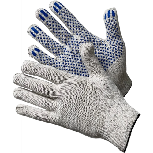 Перчатки ХБ с ПВХ 7,5/7 Перчатки ХБ с ПВХ 7,5/7