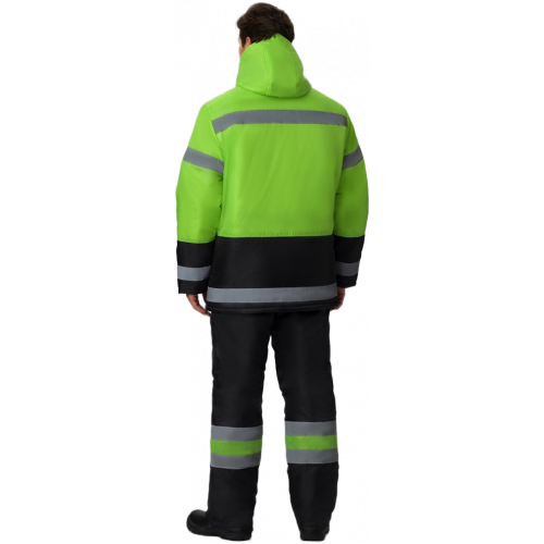 Костюм зимний для дорожника (тк.Оксфорд) брюки, лимонный/черный Костюм зимний для дорожника (тк.Оксфорд) брюки, лимонный/черный