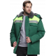 Куртка зимняя для бригадира NEW (тк.Смесовая,210), зеленый/лимонный
