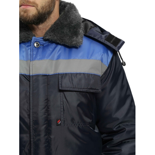 Костюм зимний Труженик-Ультра-2 (тк.Оксфорд) п/к, т.синий/васильковый Костюм зимний Труженик-Ультра-2 (тк.Оксфорд) п/к, т.синий/васильковый