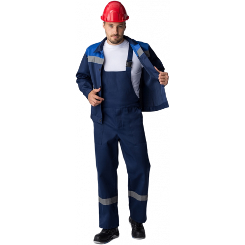 Костюм Труженик-2 СОП (тк.Смесовая,210) п/к, т.синий/васильковый Костюм Труженик-2 СОП (тк.Смесовая,210) п/к, т.синий/васильковый