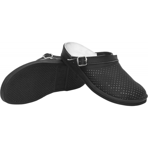 Сабо мужские нат.кожа ПВХ, черный Сабо мужские нат.кожа ПВХ, черный