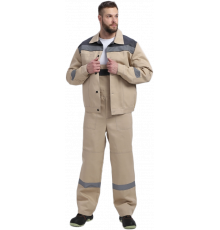 Костюм Лигор-2 СОП (тк.Смесовая,210) п/к, бежевый/т.серый Костюм Лигор-2 СОП (тк.Смесовая,210) п/к, бежевый/т.серый