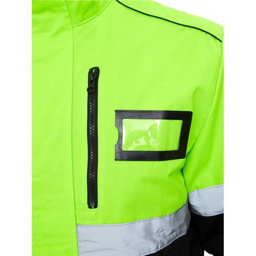 Костюм сигнальный PROFLINE ProfLineSpecialist-2 (тк.Смесовая МВО,240) п/к, желтый/черный Костюм сигнальный PROFLINE ProfLineSpecialist-2 (тк.Смесовая МВО,240) п/к, желтый/черный