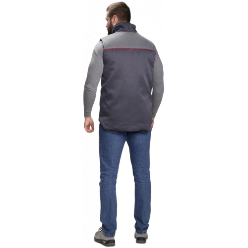 Жилет утепленный Флофт (тк.Смесовая,210), т.серый/серый Жилет утепленный Флофт (тк.Смесовая,210), т.серый/серый