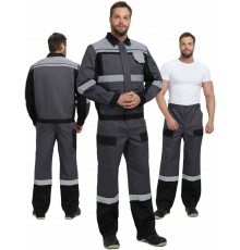 Костюм Виват-1 Премиум CH МВО (тк.Смесовая,240) брюки, т.серый/черный/св.серый Костюм Виват-1 Премиум CH МВО (тк.Смесовая,240) брюки, т.серый/черный/св.серый