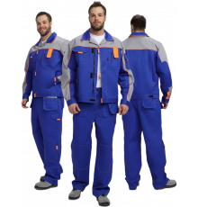 Костюм Союз-Профессионал-1 CH МВО (тк.Смесовая,240) брюки, васильковый/св.серый/оранжевый Костюм Союз-Профессионал-1 CH МВО (тк.Смесовая,240) брюки, васильковый/св.серый/оранжевый