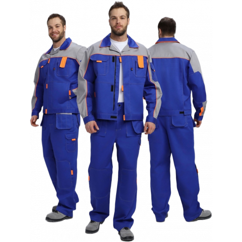 Костюм Союз-Профессионал-1 CH МВО (тк.Смесовая,240) брюки, васильковый/св.серый/оранжевый Костюм Союз-Профессионал-1 CH МВО (тк.Смесовая,240) брюки, васильковый/св.серый/оранжевый