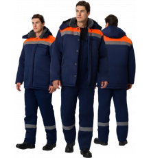 Костюм зимний Труженик-Ультра-2 (тк.Смесовая,210) п/к, т.синий/оранжевый Костюм зимний Труженик-Ультра-2 (тк.Смесовая,210) п/к, т.синий/оранжевый