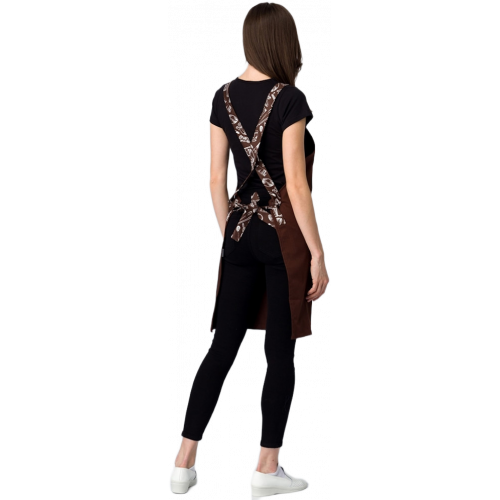 Фартук с грудкой универсальный Прага (тк.Форвард,210), коричневый (023) Фартук с грудкой универсальный Прага (тк.Форвард,210), коричневый (023)