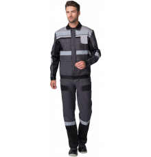 Костюм Виват-2 Премиум IMP (тк.Смесовая,240) п/к, т.серый/черный/св.серый Костюм Виват-2 Премиум IMP (тк.Смесовая,240) п/к, т.серый/черный/св.серый