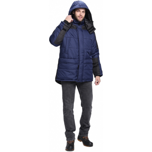 Куртка зимняя Европа CH (тк.Дюспо), т.синий/черный