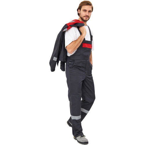 Костюм Лигор-2 Премиум СОП (тк.Смесовая,240) п/к, т.серый/красный Костюм Лигор-2 Премиум СОП (тк.Смесовая,240) п/к, т.серый/красный