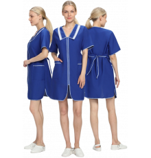 Халат женский Сакура (тк.Габардин), васильковый Халат женский Сакура (тк.Габардин), васильковый