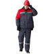 Костюм зимний Сибер СОП (тк.Балтекс,210) п/к, т.серый/красный